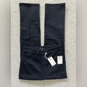 NWT Good American Power Stretch Pull On Straight Black Jeans Size Medium